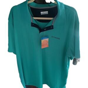 Columbia Men’s XXL Omni-Shade Polo Shirt SPF Sun Protection Fishing Golf Top